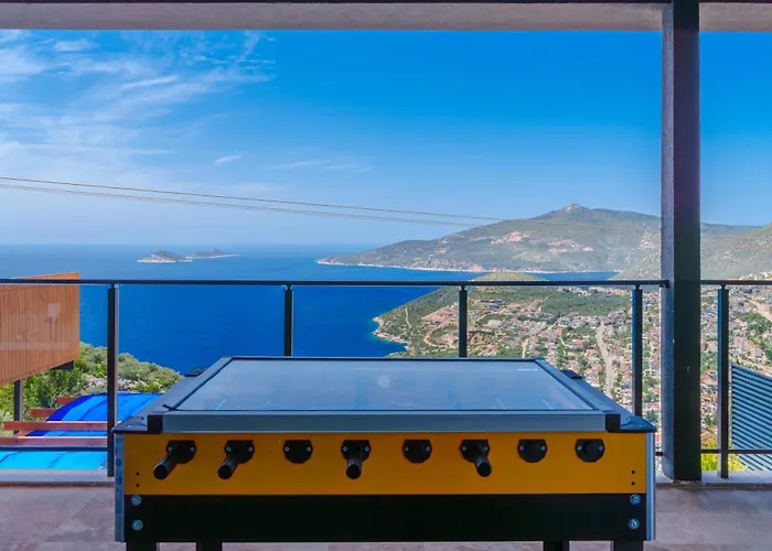 别墅 Kalkan'da Deniz Manzarali Lueks Tatil Villasi 卡斯