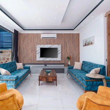 Villa Kalkan'da Deniz Manzarali Lueks Tatil Villasi Kas